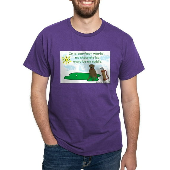 CafePress - Chocolate Lab Dark T Shirt - Men's Classic Graphic Cotton T-Shirt
