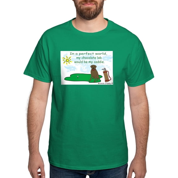 CafePress - Chocolate Lab Dark T Shirt - Men's Classic Graphic Cotton T-Shirt