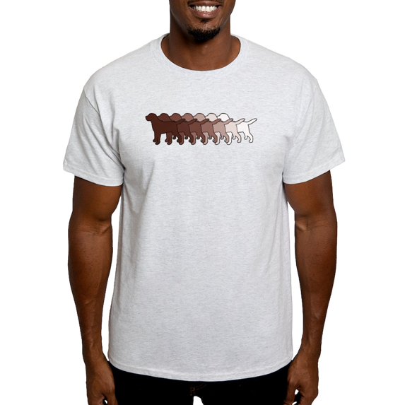 CafePress - Chocolate Lab Gradient Light T Shirt - Men's Classic Graphic T-Shirt