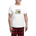 thumbnail image 1 of CafePress - Chocolate Lab Play Hard Men's Light Pajamas - Men's Light Loose Fit Cotton Pajama Set, 1 of 7