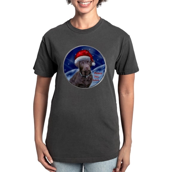 CafePress - Chocolatelabcard - Womens Comfort Colors® Shirt