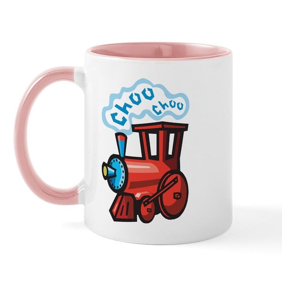 CafePress - Choo Choo Train Mug - 11 oz Ceramic Mug - Novelty Coffee Tea Cup