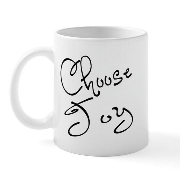 CafePress - Choose Joy Mug - 11 oz Ceramic Mug - Novelty Coffee Tea Cup