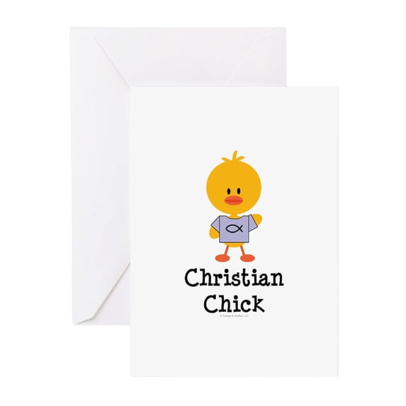 CafePress - Christian Chick - Greeting Cards (Pk of 10) Glossy