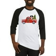 thumbnail image 1 of CafePress - Christmas Berner Red Truck Baseball Jersey - Cotton Baseball Jersey, 3/4 Raglan Sleeve Shirt, 1 of 4