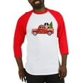 thumbnail image 1 of CafePress - Christmas Berner Red Truck Baseball Jersey - Cotton Baseball Jersey, 3/4 Raglan Sleeve Shirt, 1 of 4
