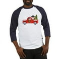 thumbnail image 1 of CafePress - Christmas Berner Red Truck Baseball Jersey - Cotton Baseball Jersey, 3/4 Raglan Sleeve Shirt, 1 of 4