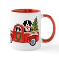 thumbnail image 1 of CafePress - Christmas Berner Red Truck Mugs - 11 oz Ceramic Mug - Novelty Coffee Tea Cup, 1 of 6