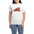 thumbnail image 1 of CafePress - Christmas Berner Red Truck Pajamas - Women's Short Sleeve Print T-Shirt and Pants Light Cotton Pajama Set, 1 of 7