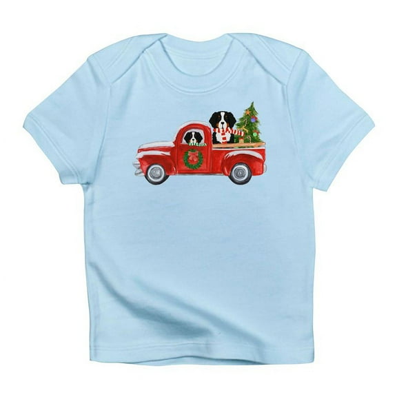 CafePress - Christmas Berner Red Truck T Shirt - Infant T-Shirt
