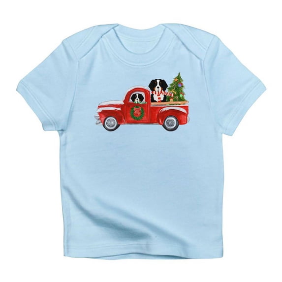 CafePress - Christmas Berner Red Truck T Shirt - Infant T-Shirt