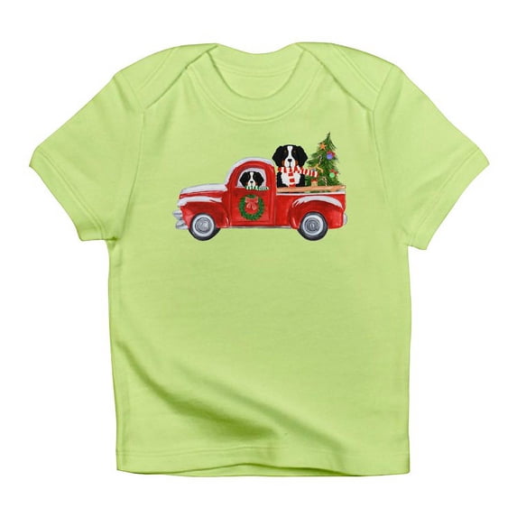 CafePress - Christmas Berner Red Truck T Shirt - Infant T-Shirt