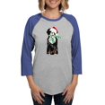 thumbnail image 1 of CafePress - Christmas Bernese Mt Holiday Dog Long Sleeve T Shi - Womens Baseball Tee, 1 of 4
