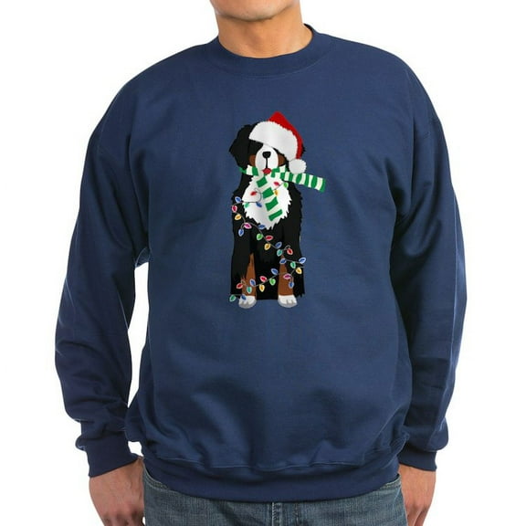 CafePress - Christmas Bernese Mt Holiday Dog Sweatshirt - Classic Crew Neck Sweatshirt