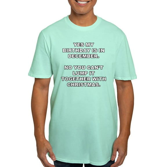 CafePress - Christmas Birthday Men's Fitted T Shirt (Dark) - Men's Fitted T-Shirt