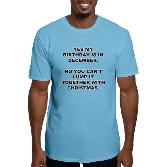 CafePress - Christmas Birthday T Shirt - Fitted T-Shirt, Vintage Fit Soft Cotton Tee