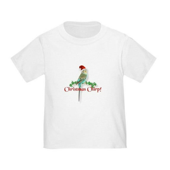 CafePress - Christmas Budgie Toddler T Shirt - Cute Toddler T-Shirt, 100% Cotton
