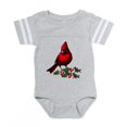 thumbnail image 1 of CafePress - Christmas Cardinal - Cute Infant Baby Football Bodysuit, 1 of 3