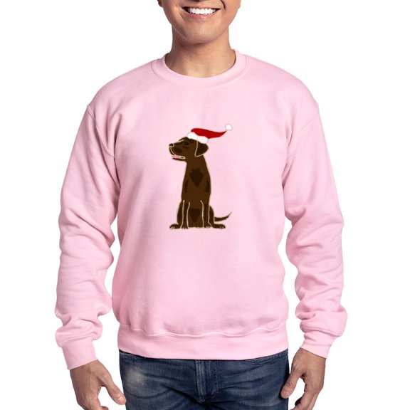 CafePress - Christmas Chocolate Labrador Sweatshirt - Crew Neck Sweatshirt