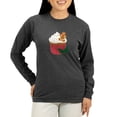 thumbnail image 1 of CafePress - Christmas Cupcake Long Sleeve T Shirt - Women's Long Sleeve Graphic Tee Casual Fit, 1 of 4