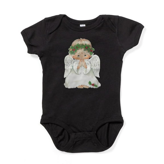 CafePress - Christmas Cute Baby Angel Praying Body Suit - Cute Infant Bodysuit Baby Romper - Size Newborn - 24 Months