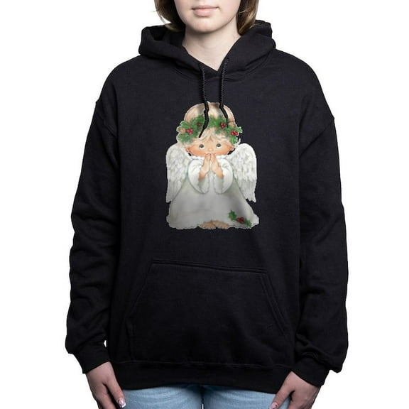 CafePress - Christmas Cute Baby Angel Praying Sweatshirt - Pullover Hoodie, Classic & Comfortable Hooded Sweatshirt