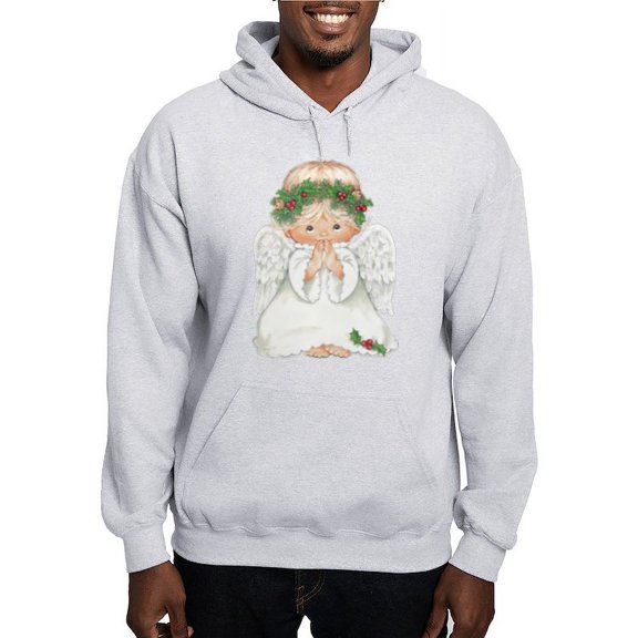 CafePress - Christmas Cute Baby Angel Praying Sweatshirt - Pullover Hoodie, Hooded Sweatshirt