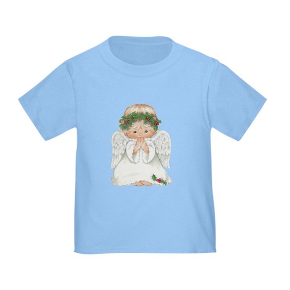 CafePress - Christmas Cute Baby Angel Praying T Shirt - Cute Toddler T-Shirt, 100% Cotton