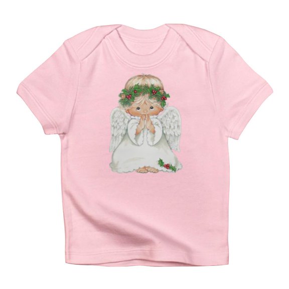 CafePress - Christmas Cute Baby Angel Praying T Shirt - Infant T-Shirt