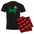thumbnail image 1 of CafePress - Christmas Dachshund Pajamas - Men's Dark Loose Fit Cotton Pajama Set, 1 of 7