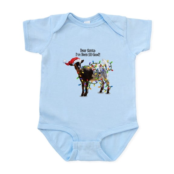 CafePress - Christmas Goat I've Been So Good Body Suit - Baby Light Bodysuit, Size Newborn - 24 Months