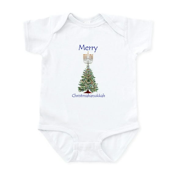 CafePress - Christmas/Hanukkah Humor Gift Infant Creeper - Baby Light Bodysuit, Size Newborn - 24 Months