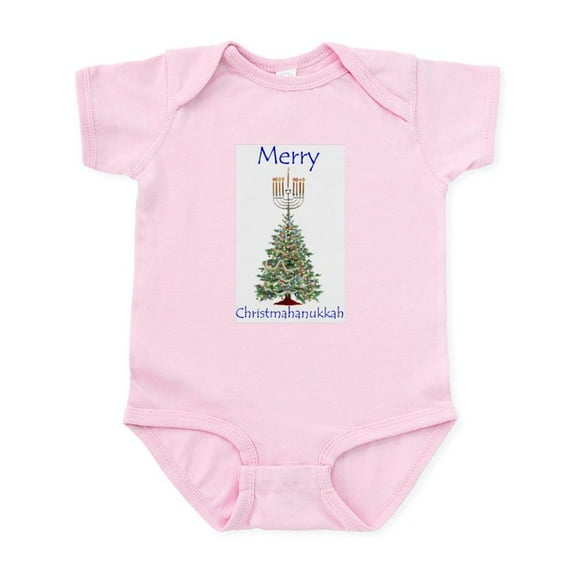 CafePress - Christmas/Hanukkah Humor Gift Infant Creeper - Baby Light Bodysuit, Size Newborn - 24 Months
