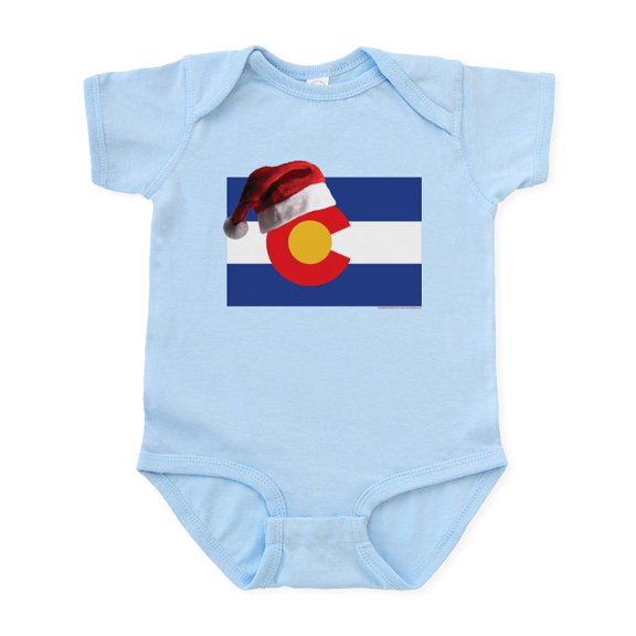 CafePress - Christmas In Colorado Body Suit - Baby Light Bodysuit, Size Newborn - 24 Months