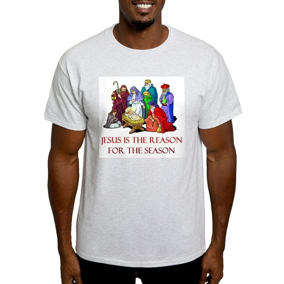 CafePress - Christmas Jesus Is The Reason For The Season Light - Men's Classic Graphic T-Shirt