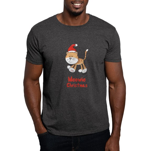 CafePress - Christmas Kitty Dark T Shirt - Men's Classic Graphic Cotton T-Shirt