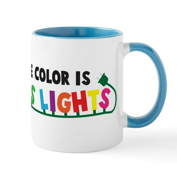 CafePress - Christmas Lights Mug - 11 oz Ceramic Mug - Novelty Coffee Tea Cup