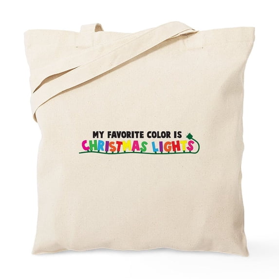 CafePress - Christmas Lights Tote Bag - Unisex Canvas Tote Bag, Beige, 1-Piece