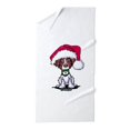 thumbnail image 1 of CafePress - Christmas Liver Brittany - Large Beach Towel, Soft 30"x60" Towel with Unique Design, 1 of 3