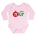 thumbnail image 1 of CafePress - Christmas Mostly Nice Long Sleeve Infant Bodysuit - Long Sleeve Cotton Baby Bodysuit, 1 of 4