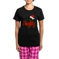 thumbnail image 1 of CafePress - Christmas Mrs Naughty Women's Dark Pajamas - Women's Short Sleeve Print T-Shirt and Pants Dark Cotton Pajama Set, 1 of 7
