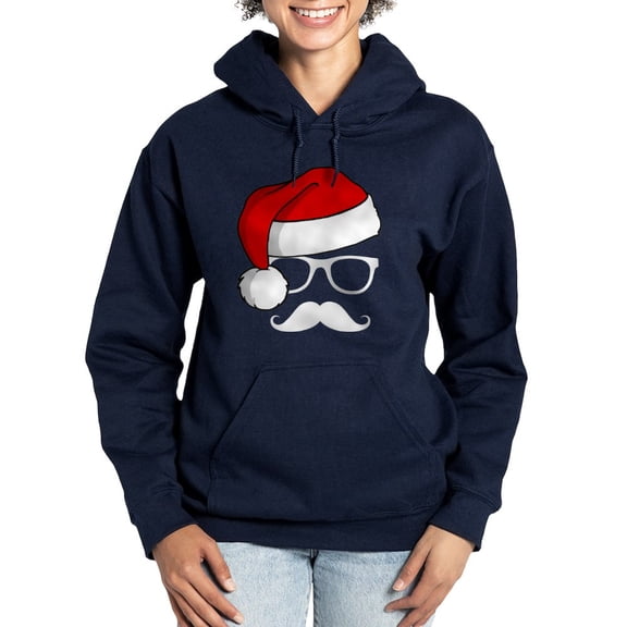CafePress - Christmas Mustache Nerd - Pullover Hoodie, Classic & Comfortable Hooded Sweatshirt