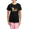 thumbnail image 1 of CafePress - Christmas Orange Tabby Cat Pajamas - Women's Short Sleeve Print T-Shirt and Pants Dark Cotton Pajama Set, 1 of 7