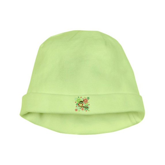 CafePress - Christmas Owl - Baby Hat