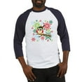 thumbnail image 1 of CafePress - Christmas Owl Baseball Jersey - Cotton Baseball Jersey, 3/4 Raglan Sleeve Shirt, 1 of 4