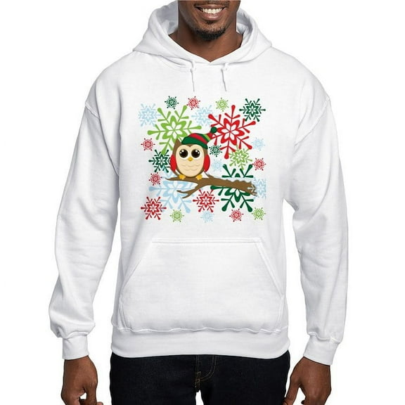 CafePress - Christmas Owl Hooded Sweatshirt - Pullover Hoodie, Hooded Sweatshirt