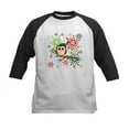 thumbnail image 1 of CafePress - Christmas Owl Kids Baseball Jersey - Kids Cotton Baseball Jersey, 3/4 Sleeve Shirt, 1 of 4