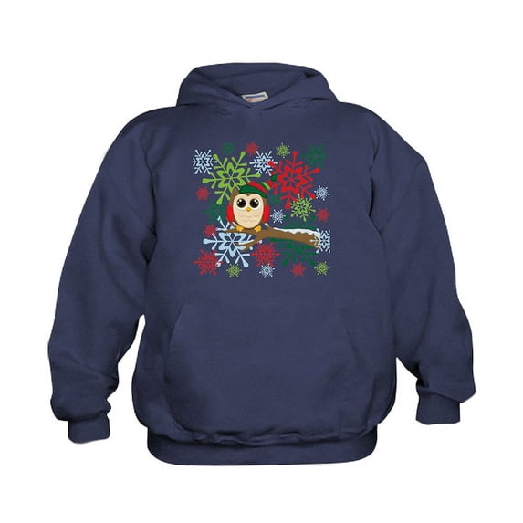 CafePress - Christmas Owl - Kids Hooded Sweatshirt, Classic Hoodie