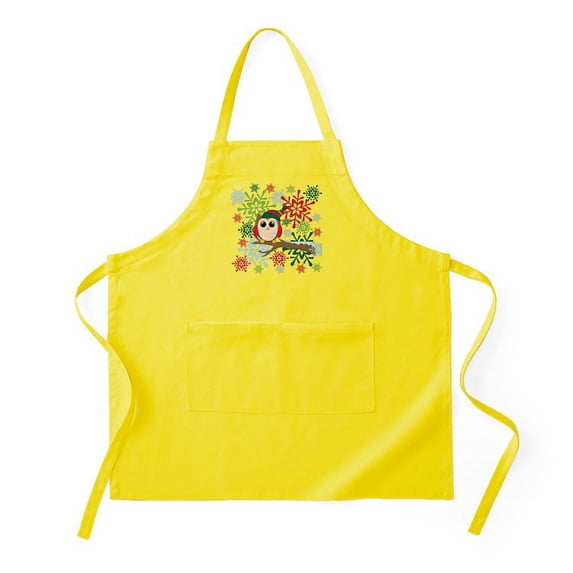 CafePress - Christmas Owl - Kitchen Apron with Pockets, Grilling Apron, Baking Apron