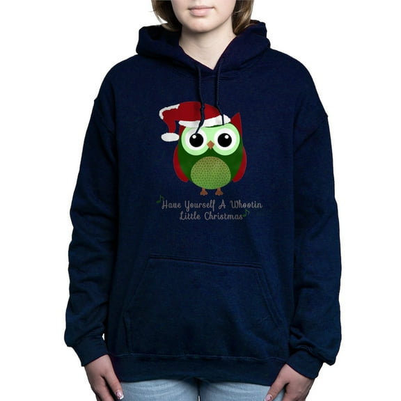 CafePress - Christmas Owl - Pullover Hoodie, Classic & Comfortable Hooded Sweatshirt